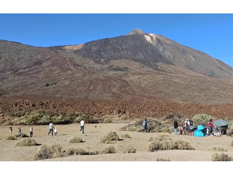 Tenerife people angry at group that set up tents and played football on Teide