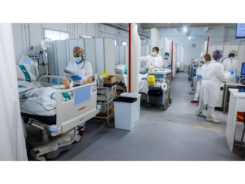 There is now the highest number of Covid patients in hospitals since the pandemic began