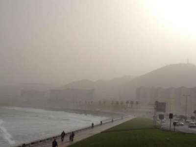 Yellow weather warning for haze and strong winds throughout the Canary Islands