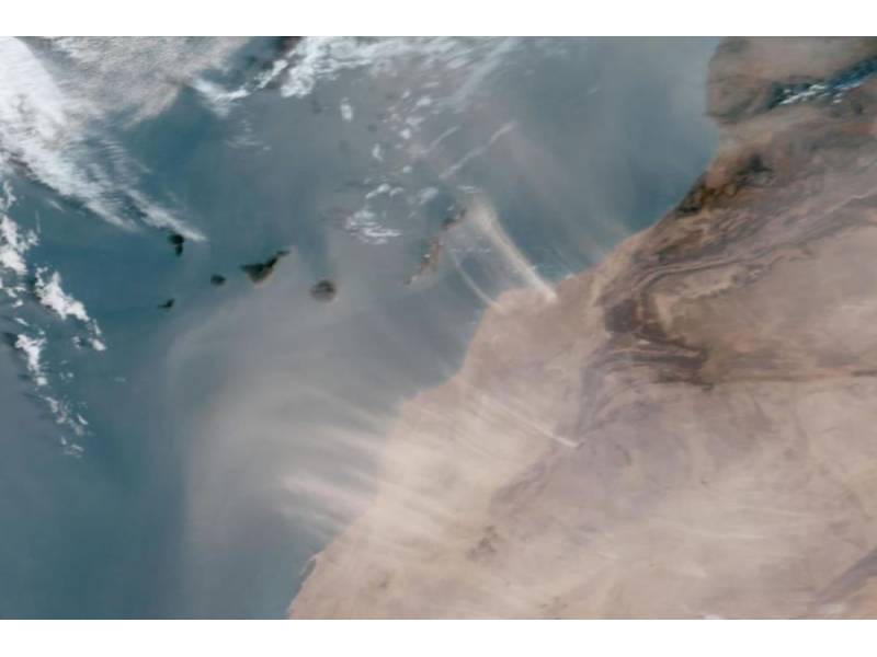 The calima descends on the Canary Islands and is more intense than expected The calima descends on the Canary Islands and is more intense than expected