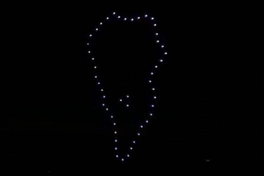 Drone display in La Palma is a tribute to those affected by the volcano