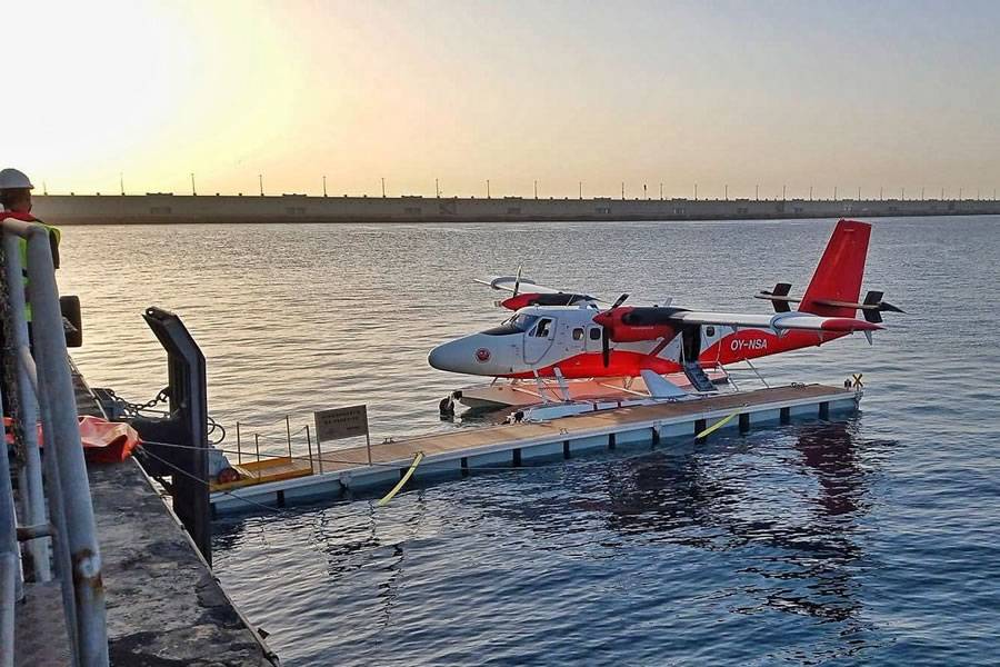 VIDEO: The first seaplane arrives in Tenerife for its test flights