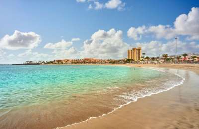 Blue skies as the haze finally begins to clear in the Canary Islands