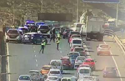 Man arrested after car chase in a stolen car only stops by crashing into police