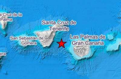 3.7 magnitude earthquake between Tenerife and Gran Canaria 