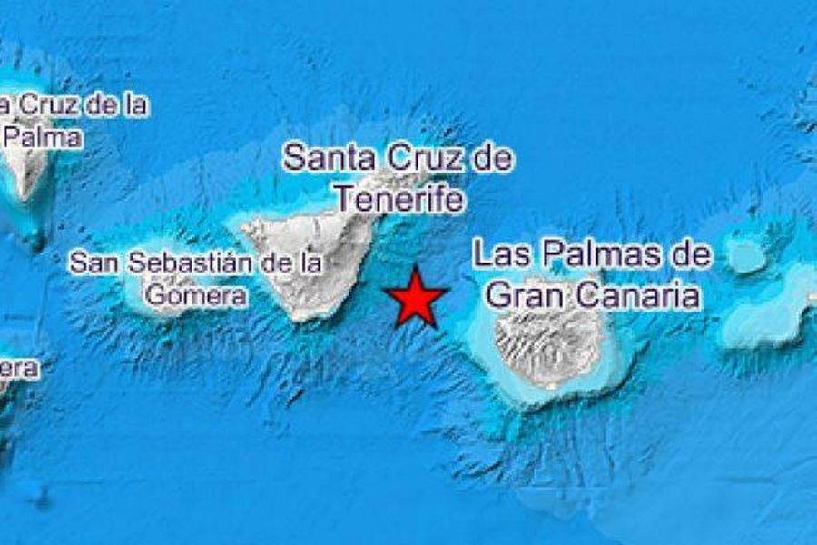 3.7 magnitude earthquake between Tenerife and Gran Canaria 