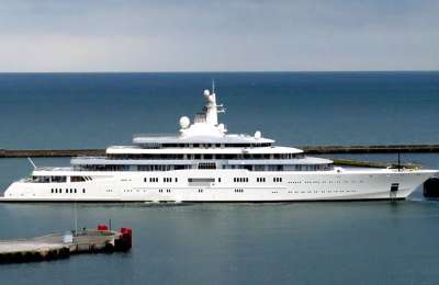 Abramovich's super yacht spotted in waters around the Canary Islands