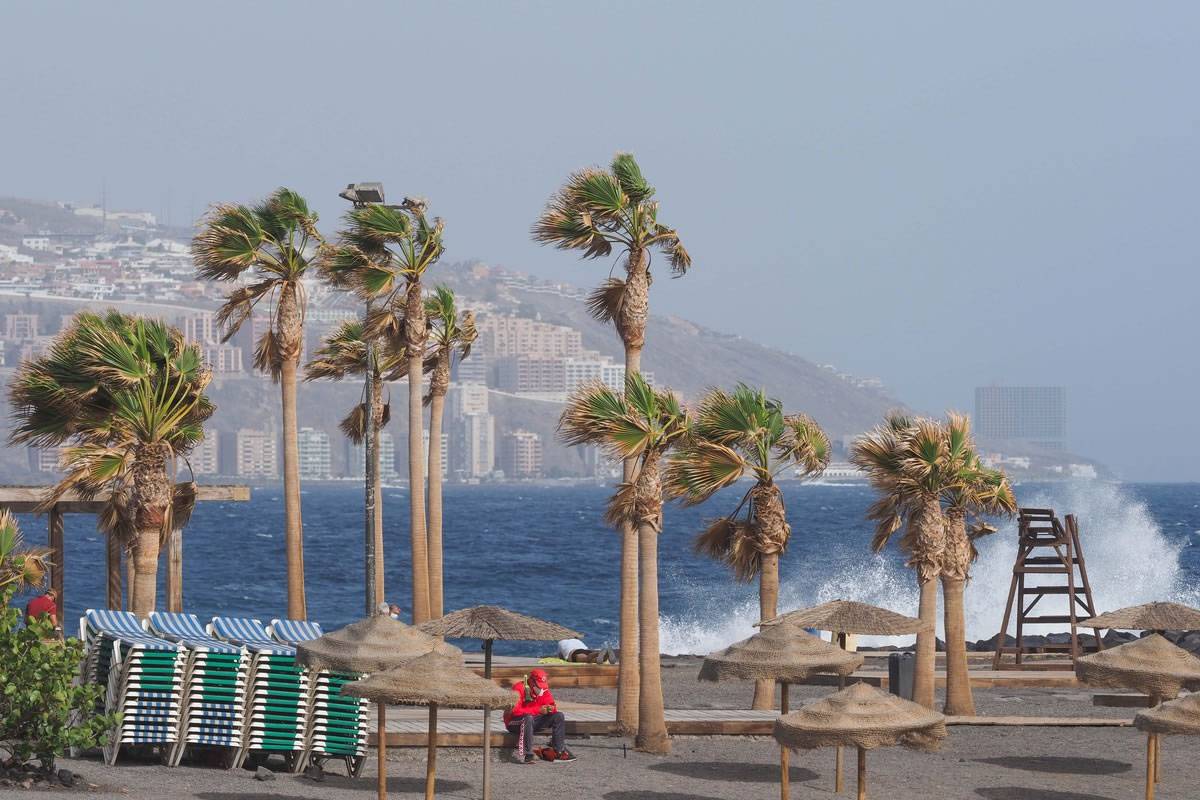 The Canary Islands are on orange weather warning as storm Celia arrives