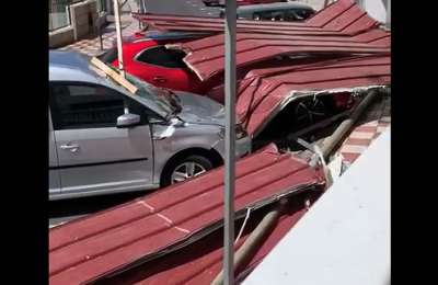 Hurricane winds hit Tenerife and leave one woman seriously injured