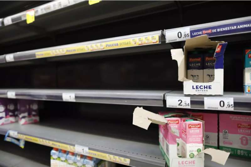Panic buying in the Canary Islands increases food purchases by 25%