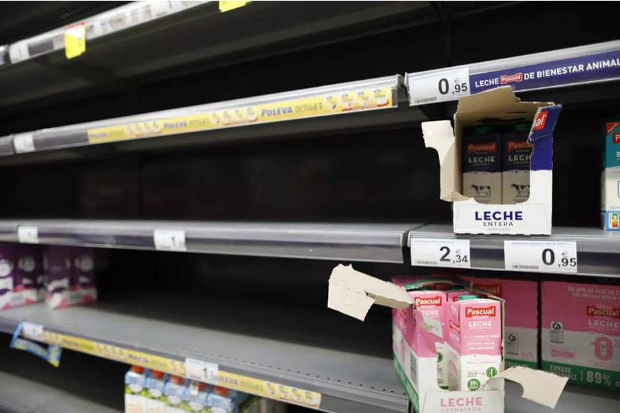 Panic buying in the Canary Islands increases food purchases by 25%