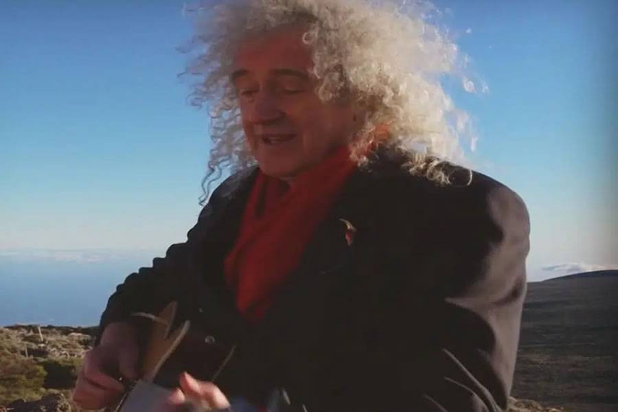 Brian May is back in Tenerife recording a video for new album