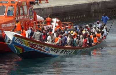 The arrival of irregular migrants to the Canary Islands has fallen by half
