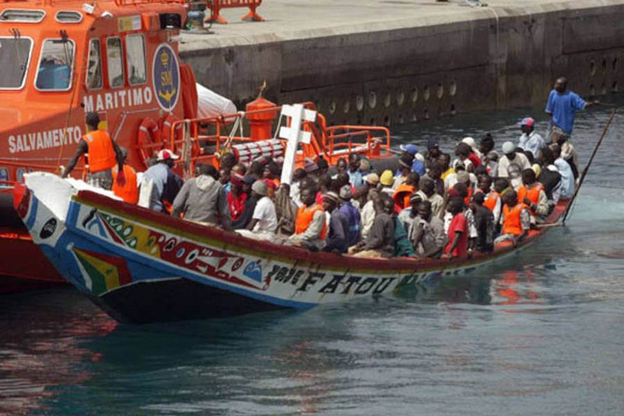 The arrival of irregular migrants to the Canary Islands has fallen by half