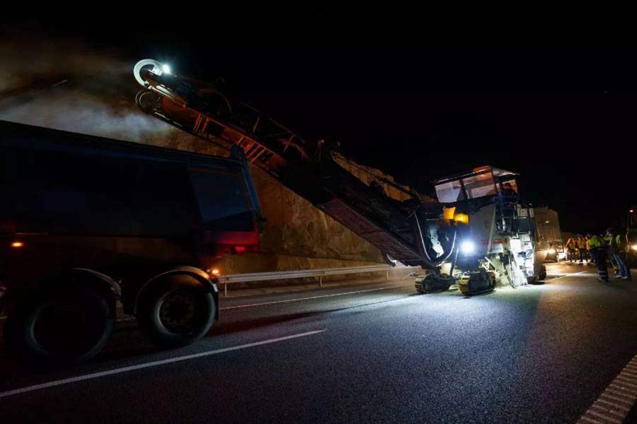 Resurfacing of the TF-1 motorway will continue in Granadilla this week