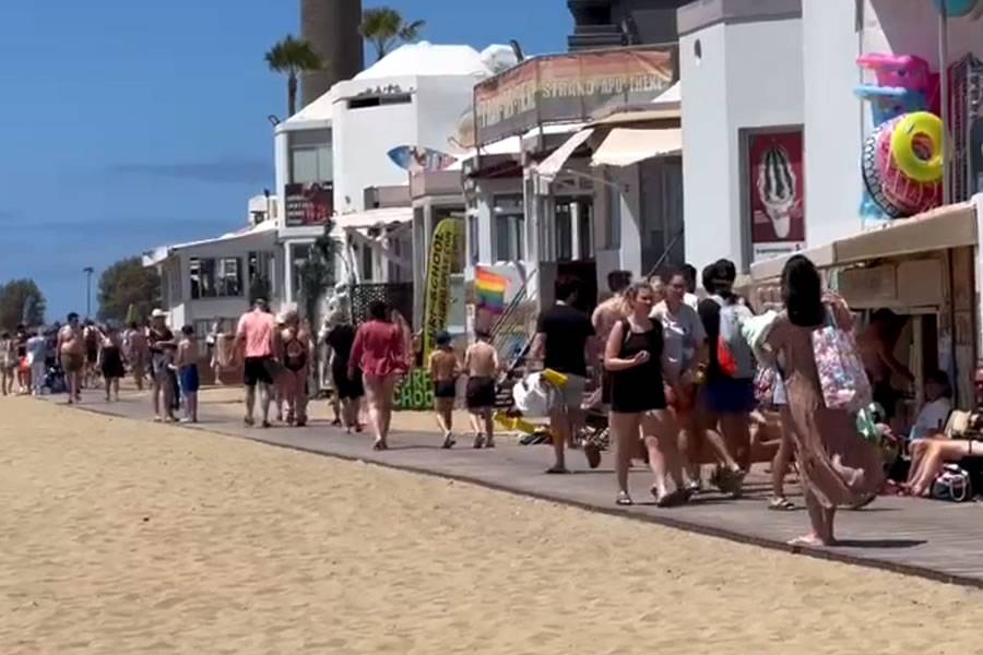The south of Gran Canaria welcomes a massive number of tourists this Easter