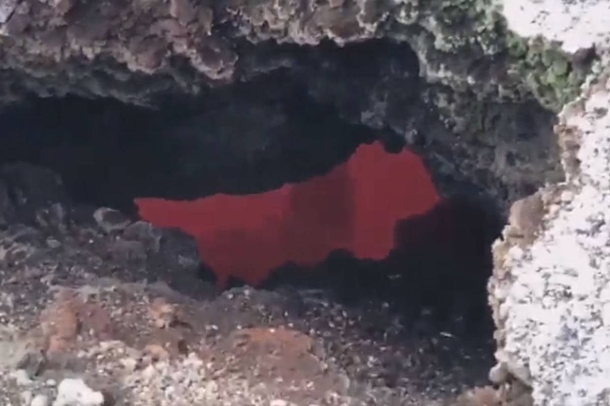 VIDEO: Five months after the end of the eruption on La Palma you can still see molten lava