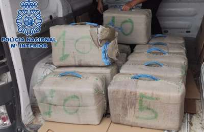 Van driver arrested in Gran Canaria with 360kg of hashish in the back