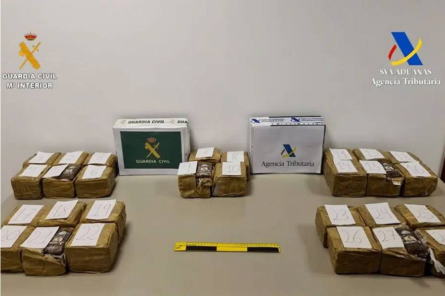 Couple caught with 30 kilos of hashish on their way to Tenerife by ferry 