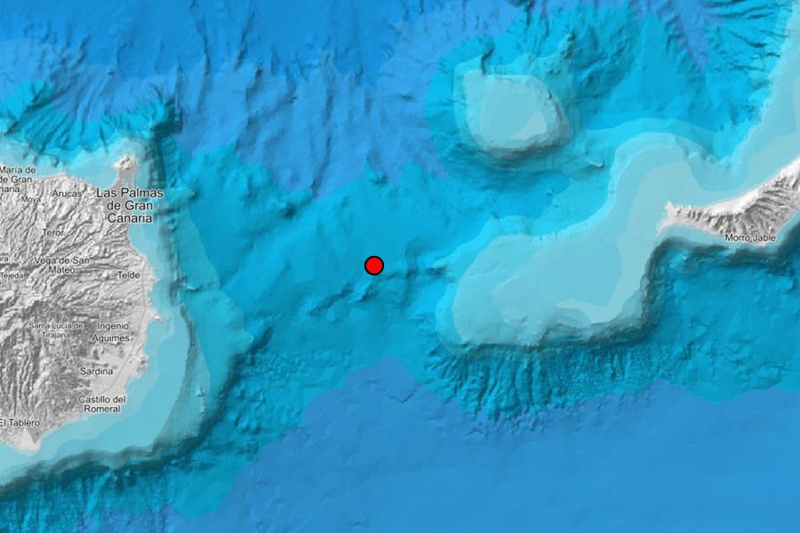 The IGN reports an earthquake in between Gran Canaria and  Fuerteventura