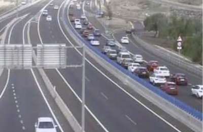 7 injured, including 3 children, in an accident on the TF-1 by Los Cristianos