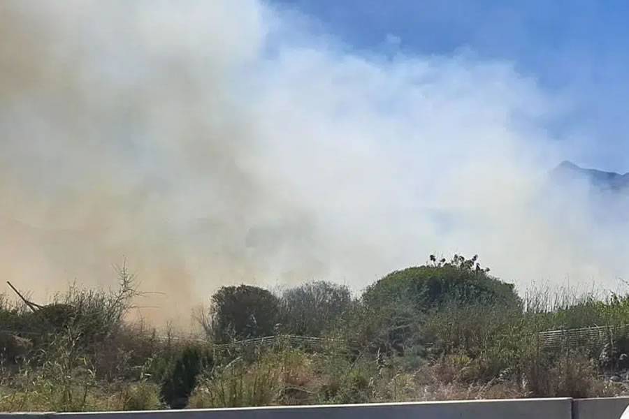 Fire outbreak in Santiago del Teide in Tenerife