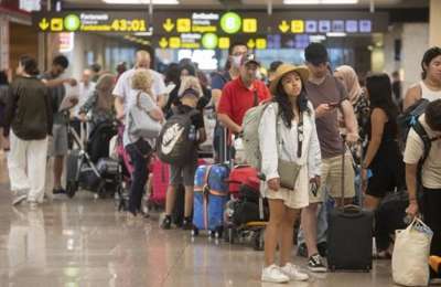 Strikes caused the last minute cancellation of 30 flights on Friday