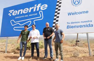 Sainz, Checa and Christine GZ drive the ‘first lap’ of Tenerife’s race track