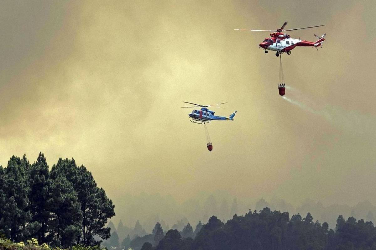 The Tenerife fire continues to burn out of control now covering 100 hectares
