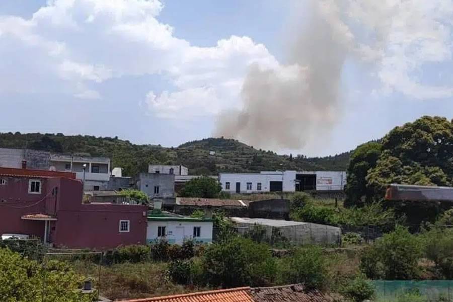 A second fire breaks out in Tenerife, this time in El Tanque