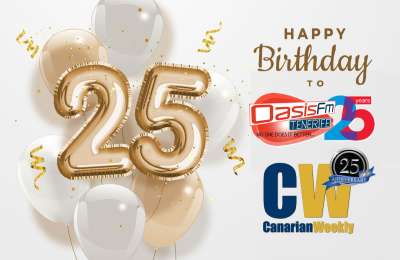 Oasis Fm and Canarian Weekly celebrate 25 years of service in Tenerife
