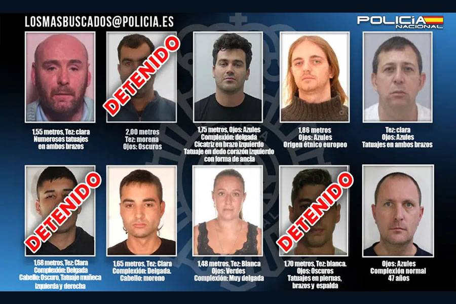 One of the most wanted fugitives in Spain is arrested after changing his appearance