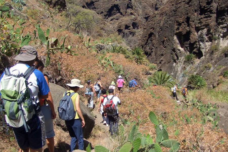 The Masca trail is closed on Sunday due to high temperatures