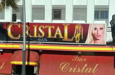 Surprise for UK model as she sees her face on a strip club sign in Tenerife