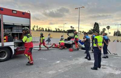 Wrong turn gets driver stuck on a staircase in Gran Canaria