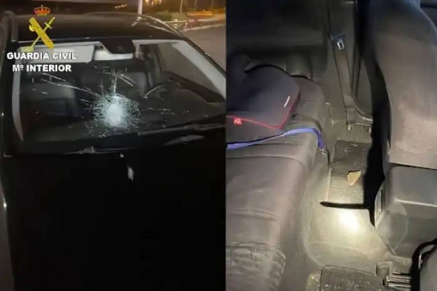 Two teenagers arrested for throwing rocks at moving cars on the motorway 