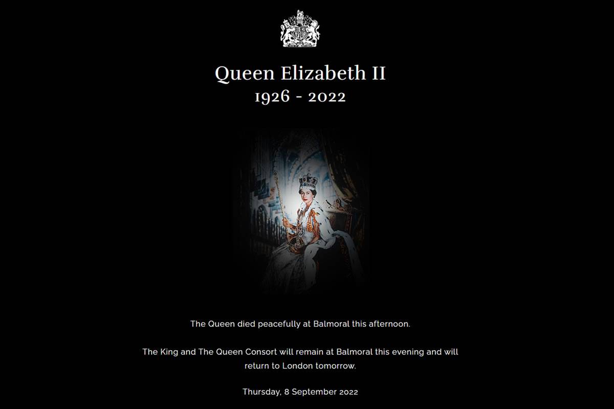 The Queen has died aged 96