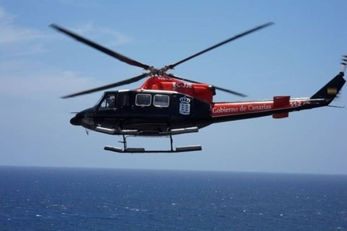 GES Helicopter finds the dead body of a missing bather in the sea