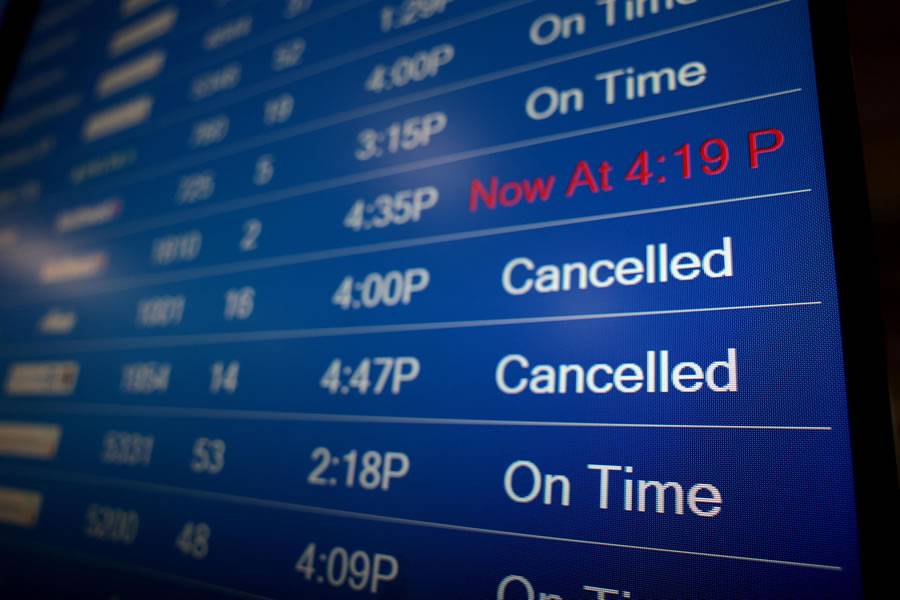 Flights cancelled on four islands due to heavy rains this Sunday