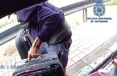 Arrested after caught red-handed stealing luggage from airport buses