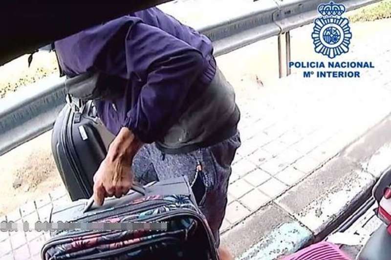 Arrested after caught red-handed stealing luggage from airport buses
