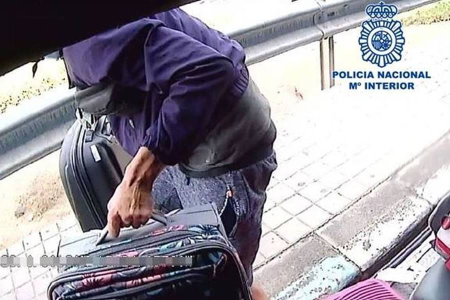Arrested after caught red-handed stealing luggage from airport buses