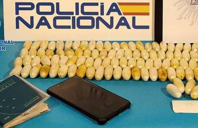National Police arrest a ‘drug mule’ with 104 cocaine capsules in his stomach