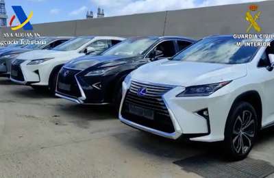 VIDEO: 9 stolen cars worth a million euros found in the Canary Islands