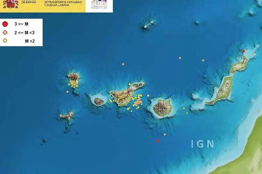 The IGN recorded 330 earthquakes in September, the highest number since January