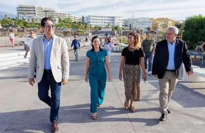 The new coastal promenade at the San Miguel Marina is officially opened