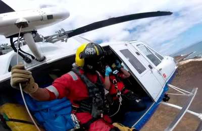 Injured runner rescued by helicopter after suffering a fall and spending the night outdoors 