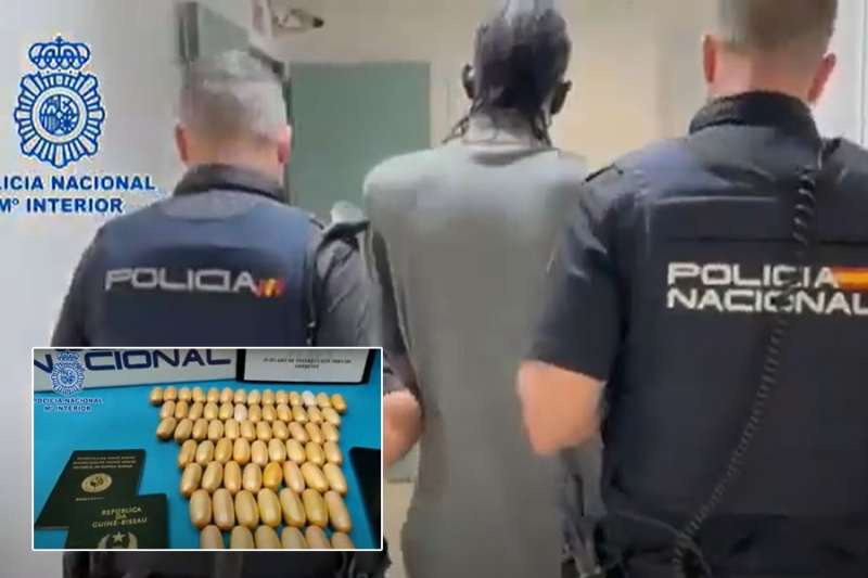 VIDEO: Drug mule arrested with 70,000 euros worth of cocaine in his body