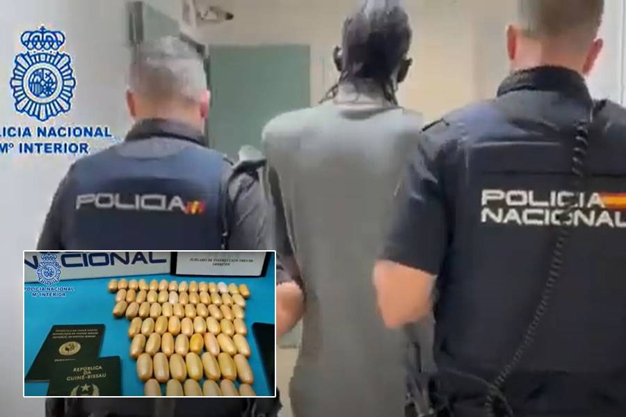 VIDEO: Drug mule arrested with 70,000 euros worth of cocaine in his body
