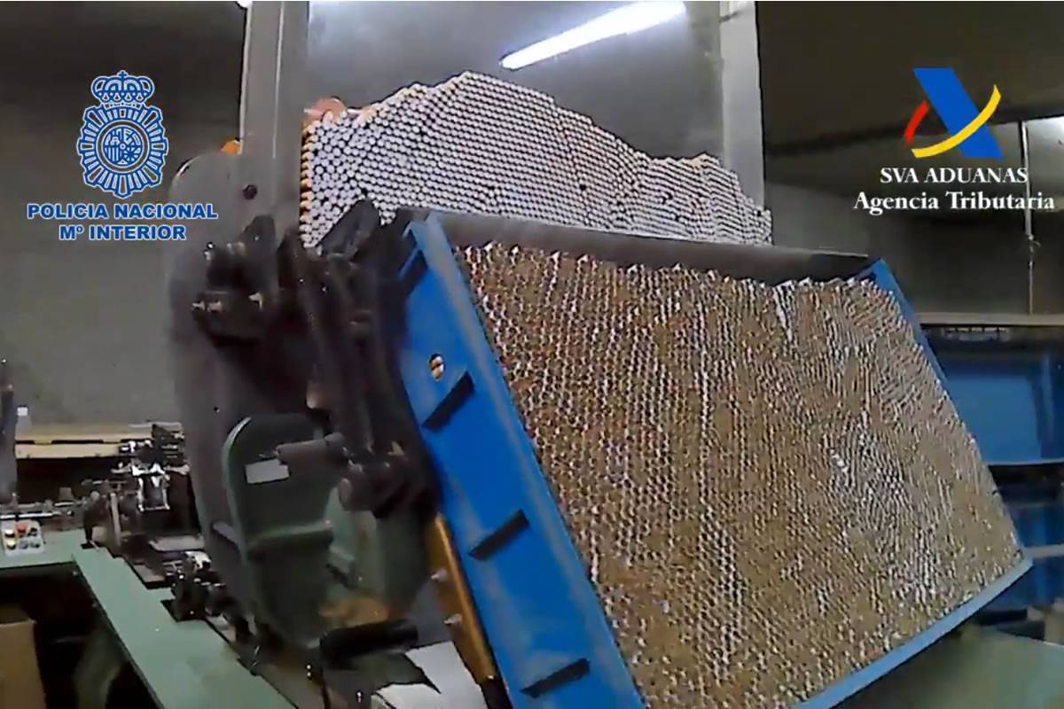 VIDEO: Police raid illegal tobacco factory exporting cigarettes to the UK 